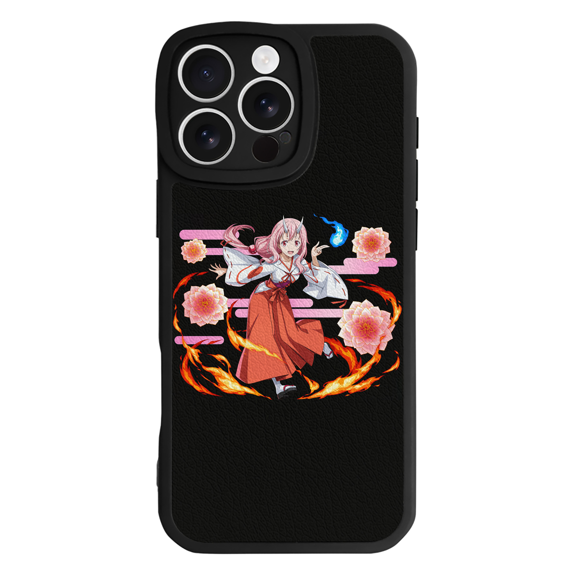 （画像用） 転スラ Regarding Reincarnated to Slime 【iPhone 16シリーズ対応】シリコンスマホケース（レザー調） 材質：シリコン